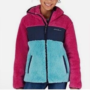 Eddie Bauer Kids Shearling like Jacket in Pink and Blue